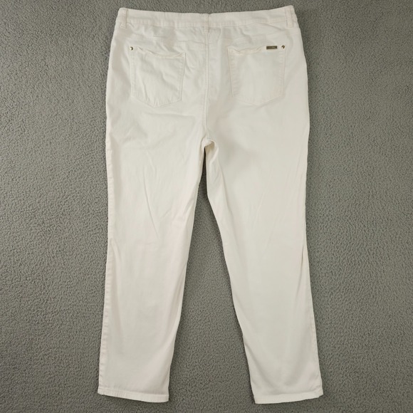 Chicos Jeans Womens 3 US 16 White The So Slimming Girlfriend Ankle Soft Denim - Picture 2 of 16